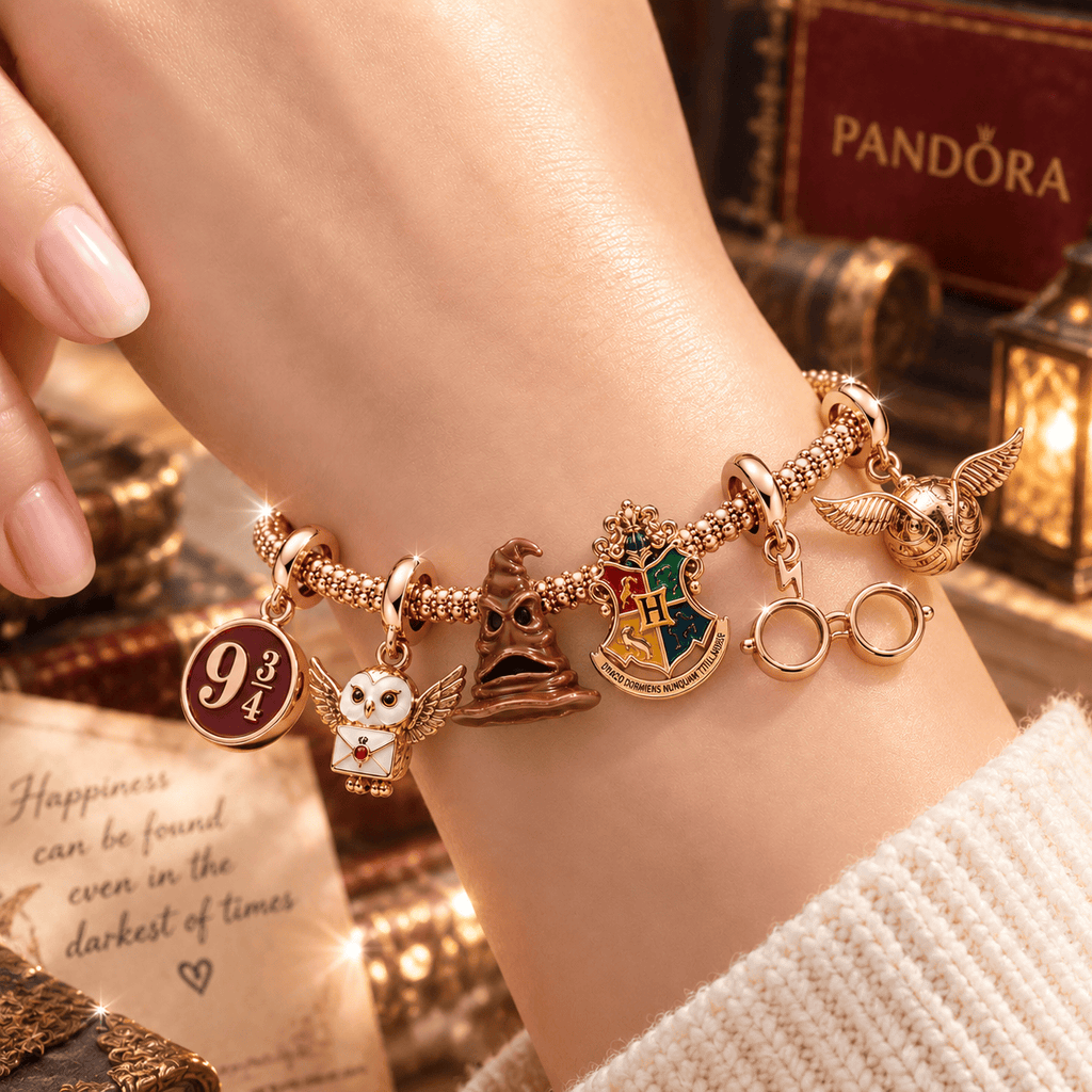 HRP Rose Gold Charm Bracelet Set TTTT