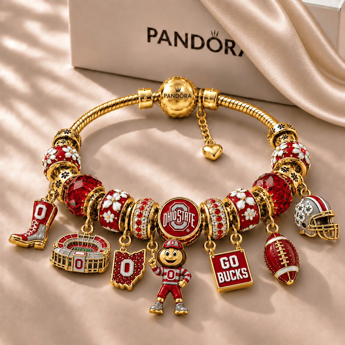 OSB Gold Charm Bracelet Set NHVH