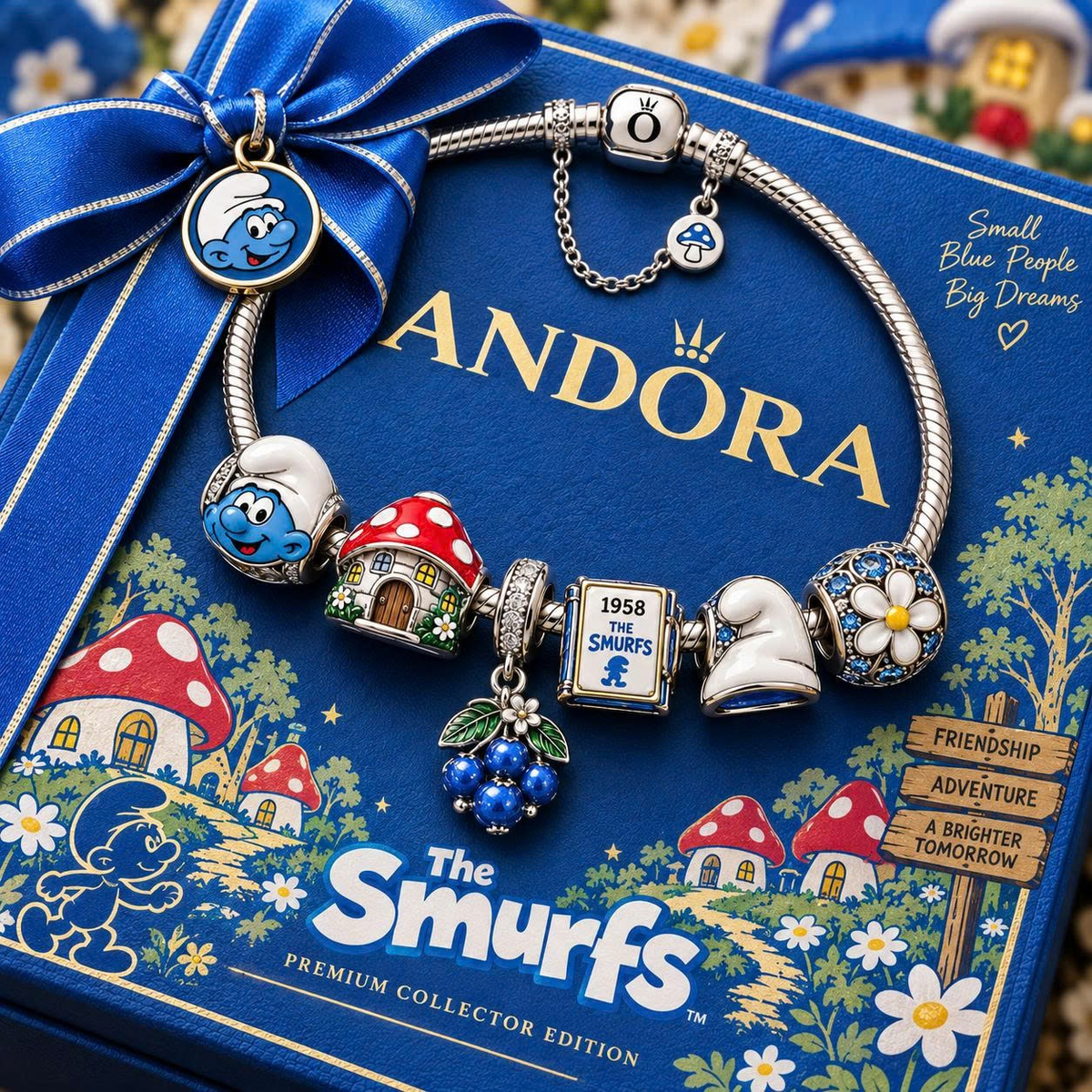 TSM Sliver Charm Bracelet Set VTH